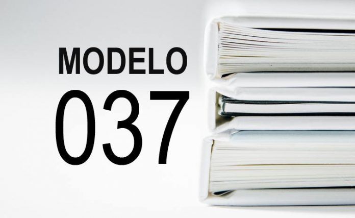 rellenar modelo 037
