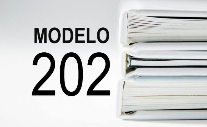 rellenar modelo 202