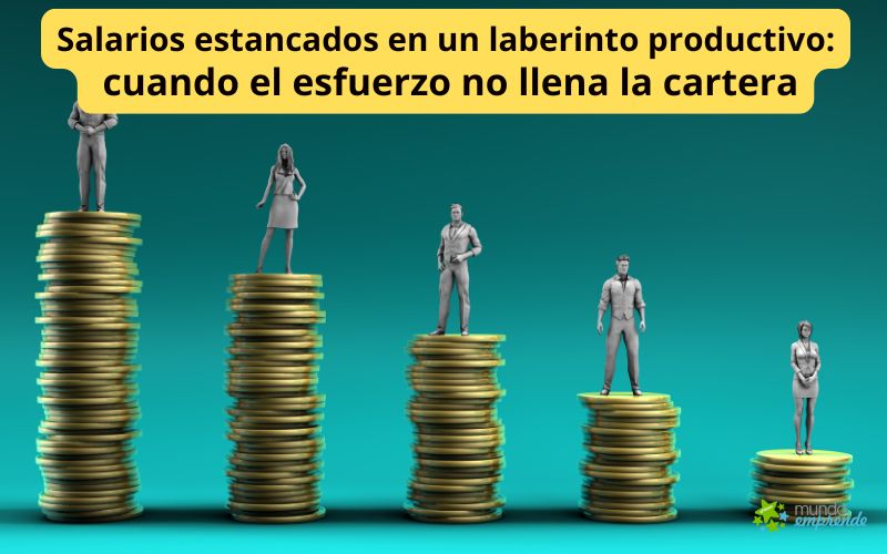 Salarios estancados en un laberinto productivo: cuando el esfuerzo no llena la cartera Salarios estancados en un laberinto productivo
