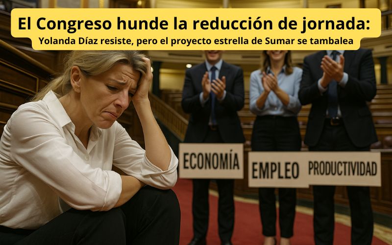 El Congreso hunde la reducción de jornada: Yolanda Díaz resiste, pero el proyecto estrella de Sumar se tambalea El Congreso hunde la reducción de jornada