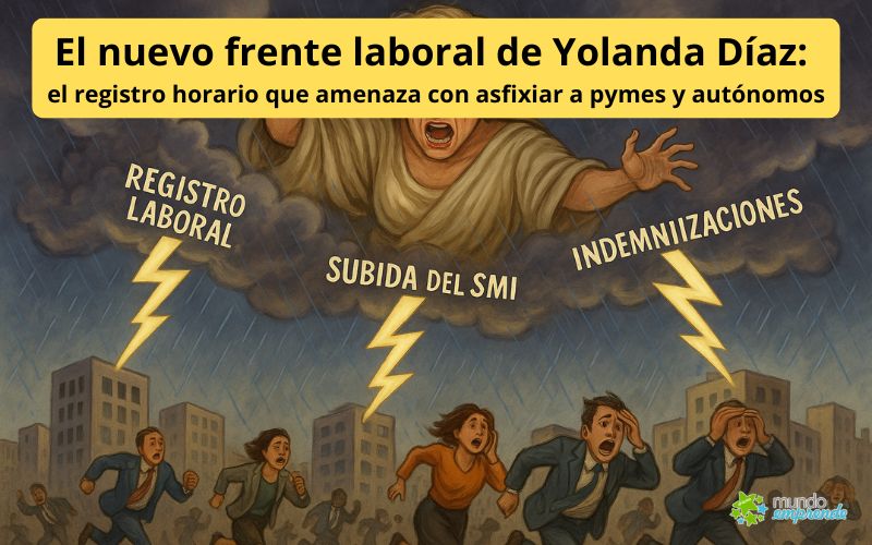 El nuevo frente laboral de Yolanda Díaz: el registro horario que amenaza con asfixiar a pymes y autónomos El nuevo frente laboral de Yolanda Díaz: el registro horario