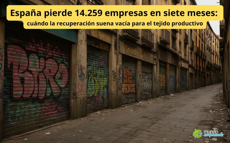España pierde 14.259 empresas en siete meses España pierde 14.259 empresas en siete meses