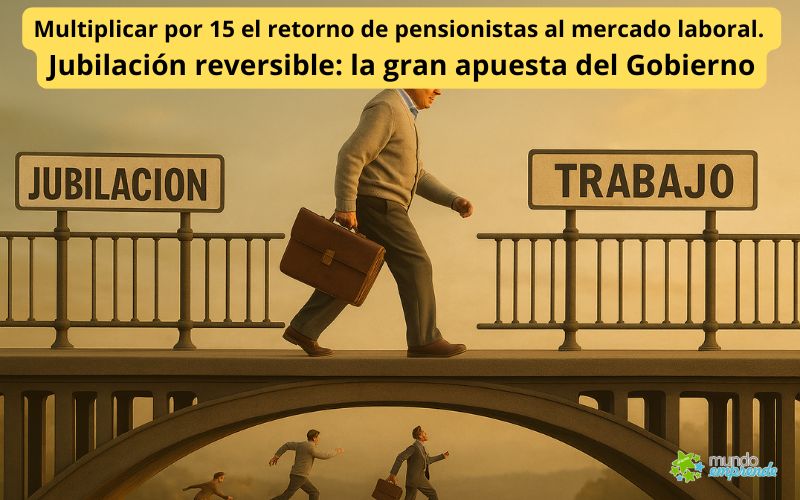 Multiplicar por 15 el retorno de pensionistas al mercado laboral. Jubilación reversible: La gran apuesta del Gobierno