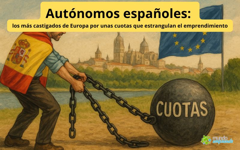 Autónomos españoles: los más castigados de Europa por unas cuotas que estrangulan el emprendimiento