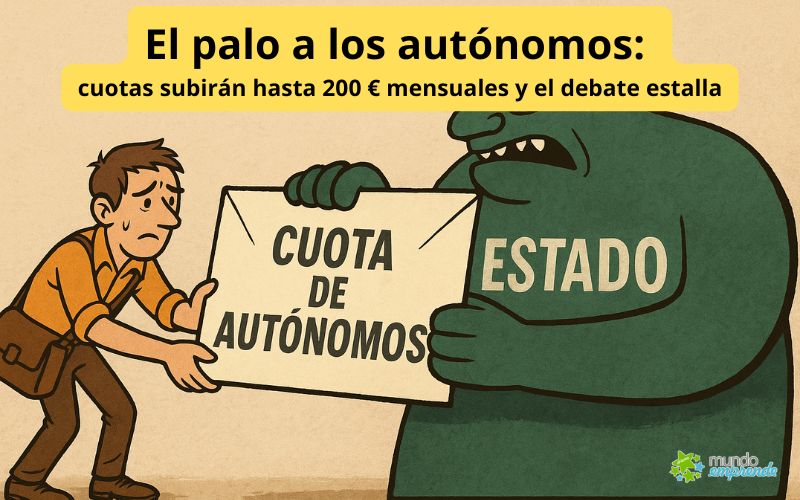 El palo a los autónomos: cuotas subirán hasta 200 € mensuales y el debate estalla