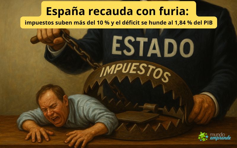 España recauda con furia: impuestos suben más del 10 % y el déficit se hunde al 1,84 % del PIB