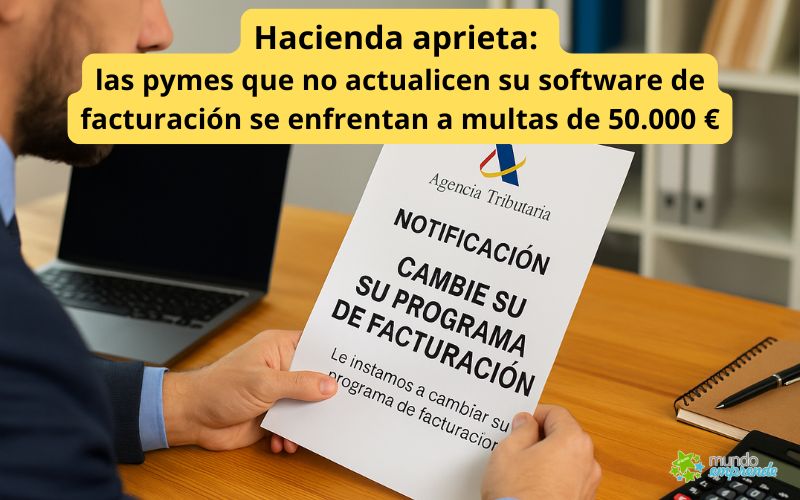 Hacienda aprieta: las pymes que no actualicen su software de facturación se enfrentan a multas de 50.000 €