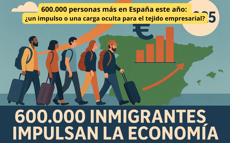 600.000 personas más en España este año: ¿un impulso o una carga oculta para el tejido empresarial?