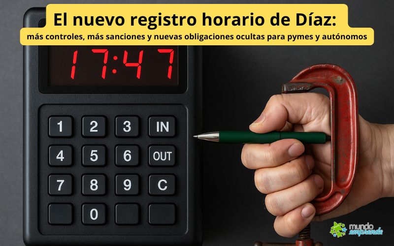 El nuevo registro horario de Díaz: más controles, más sanciones y nuevas obligaciones ocultas para pymes y autónomos
