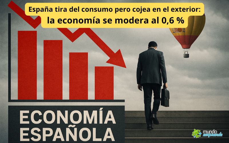 España tira del consumo pero cojea en el exterior: la economía se modera al 0,6 %