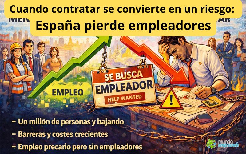 Cuando contratar se convierte en un riesgo: España pierde empleadores