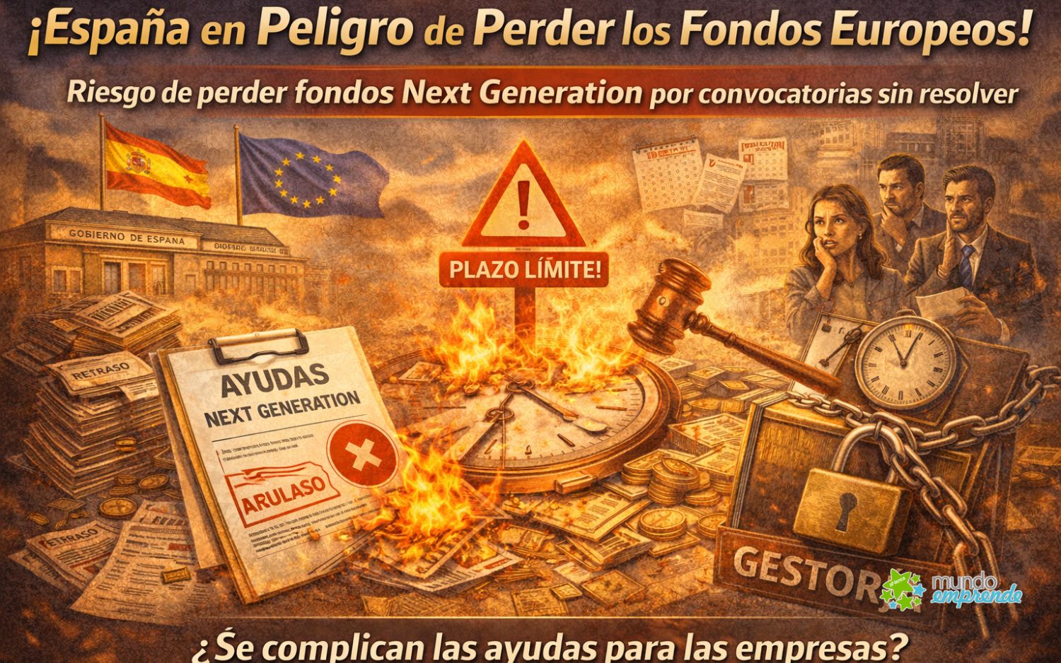 España podría perder parte de los fondos europeos Next Generation: el retraso en convocatorias pone en riesgo miles de millones España podría perder parte de los fondos europeos Next Generation