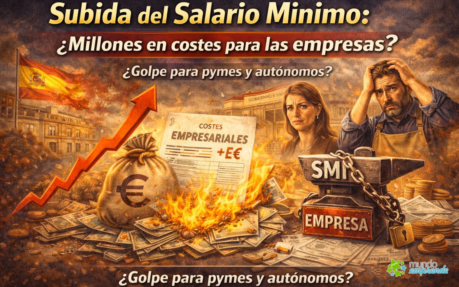La nueva subida del salario mínimo podría disparar los costes empresariales en miles de millones La subida del salario mínimo dispara los costes empresariales