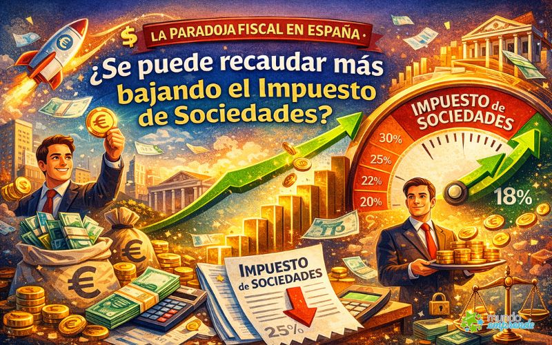La paradoja fiscal en España: ¿se puede recaudar más bajando el Impuesto de Sociedades?