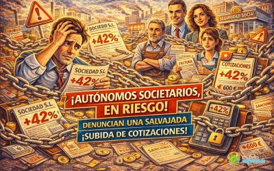 Autónomos societarios en el punto de mira: denuncian una subida del 42% en sus cotizaciones