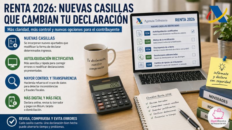 Renta 2026: los cambios en las nuevas casillas que transforman la declaración y pueden afectar a miles de contribuyentes Los cambios en las nuevas casillas que transforman la declaración y pueden afectar a miles de contribuyentes. Renta 2026