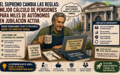 El Supremo cambia el cálculo de pensiones para autónomos en jubilación activa: un giro con enorme impacto económico