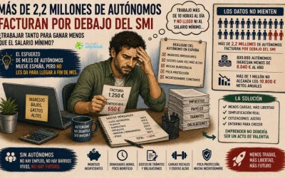 La dura realidad del trabajo autónomo en España: más de 2,2 millones de profesionales facturan por debajo del SMI