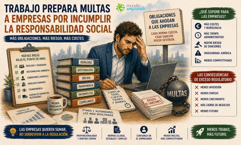 Trabajo endurece la responsabilidad social empresarial: nuevas multas y más presión regulatoria sobre las empresas