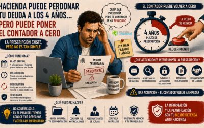 Hacienda puede perdonar una deuda a los cuatro años… pero hay una trampa que autónomos y empresas deben conocer