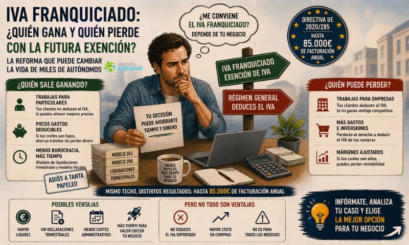 IVA franquiciado: la exención que podría beneficiar a miles de autónomos… pero no a todos