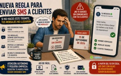 Miles de autónomos tendrán que registrar su marca antes de septiembre para seguir enviando SMS a clientes